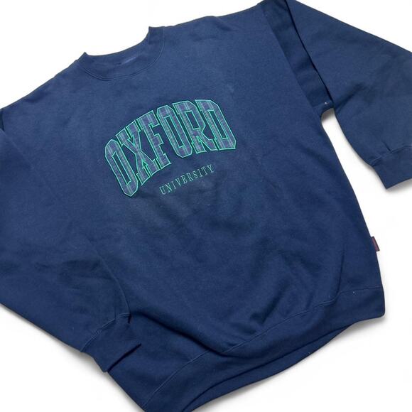 Oxford Campus Stores 90s Vintage England University Sportswear Sweatshirt XL - Picture 3 of 6